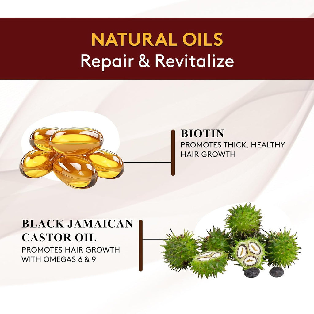 OKAY Pure Naturals Black Jamaican Castor Oil with Biotin - 4 oz / 118 ml