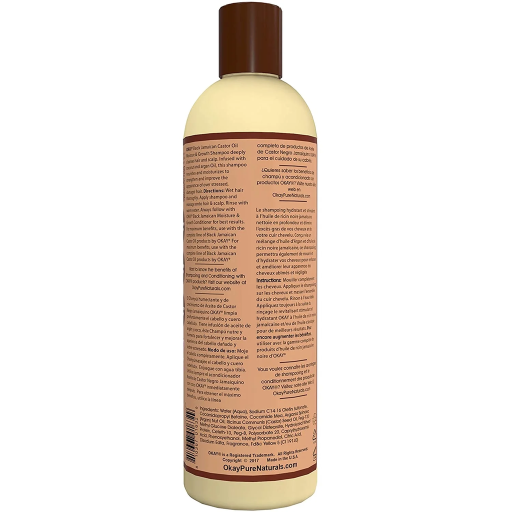 OKAY Black Jamaican Castor Oil Shampoo - 12 oz / 355 ml