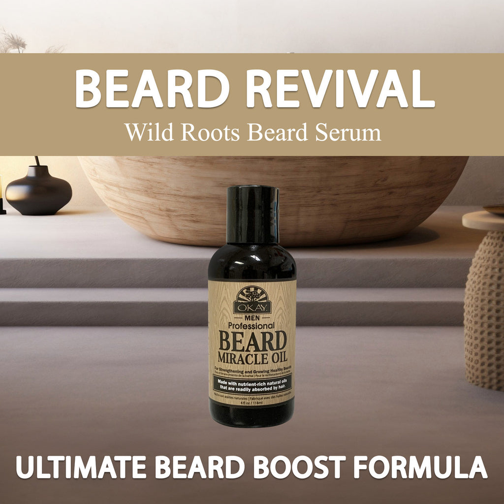 OKAY Men's Beard Miracle Oil - 4 oz / 118 ml