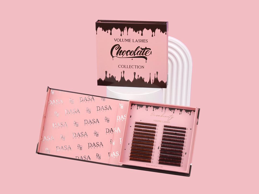 Volume lashes brown