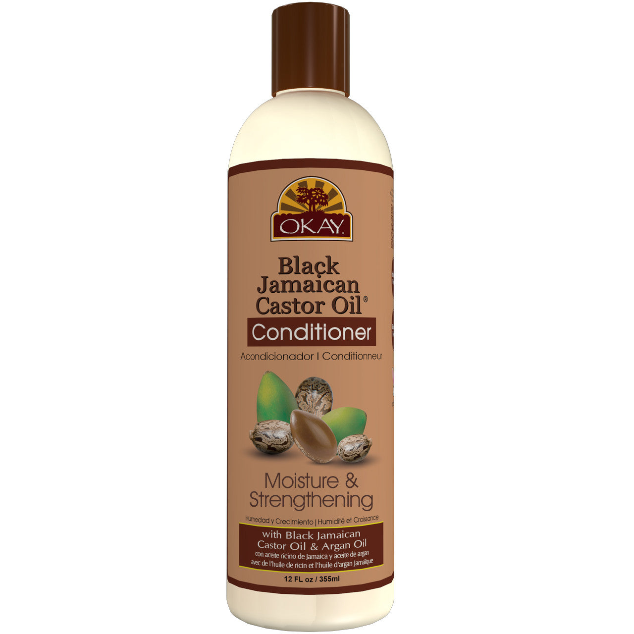 OKAY Black Jamaican Castor Oil Conditioner - 12 oz / 355 ml