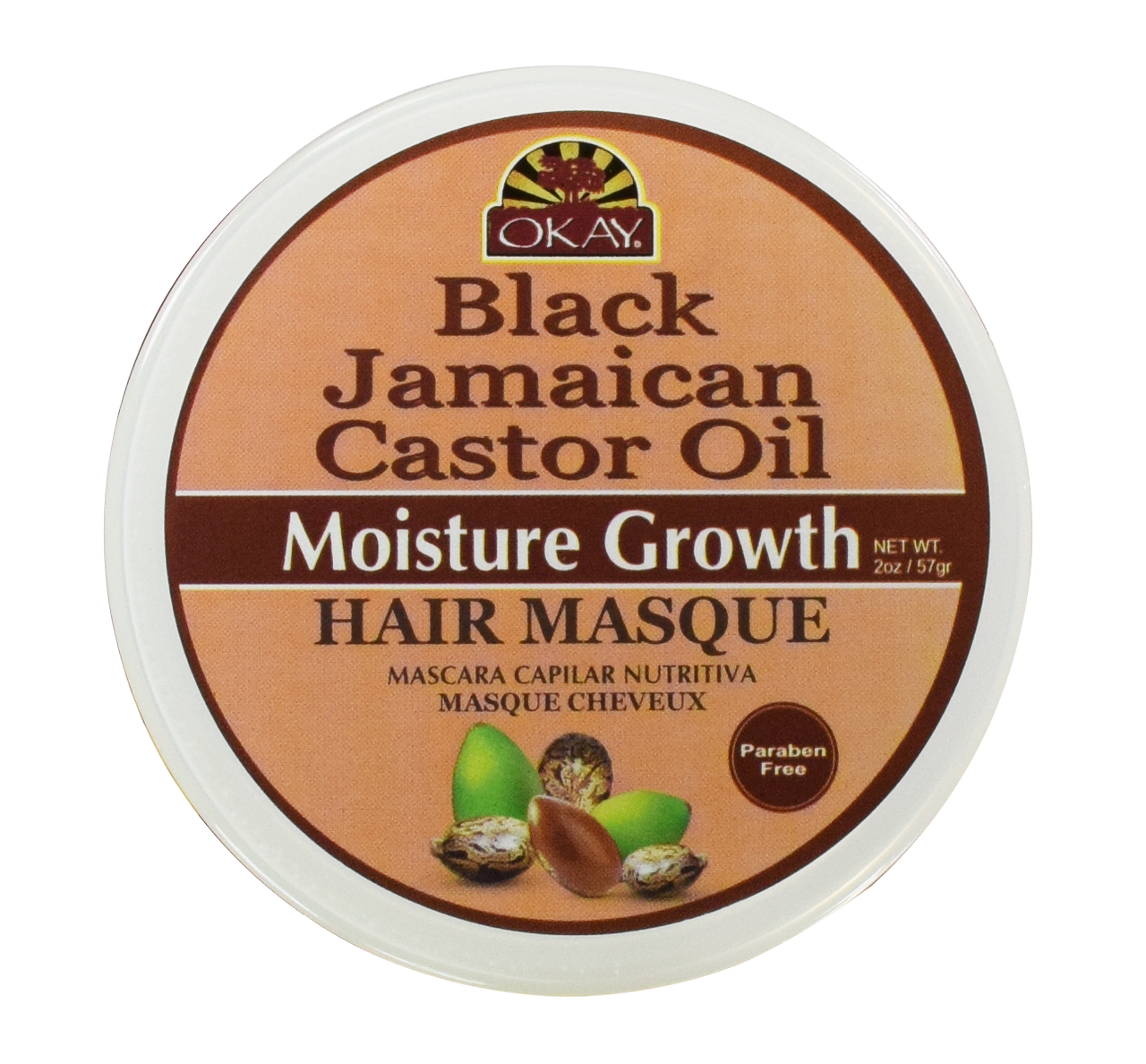 OKAY Black Jamaican Castor Oil Hair Masque - 2 oz / 59 ml